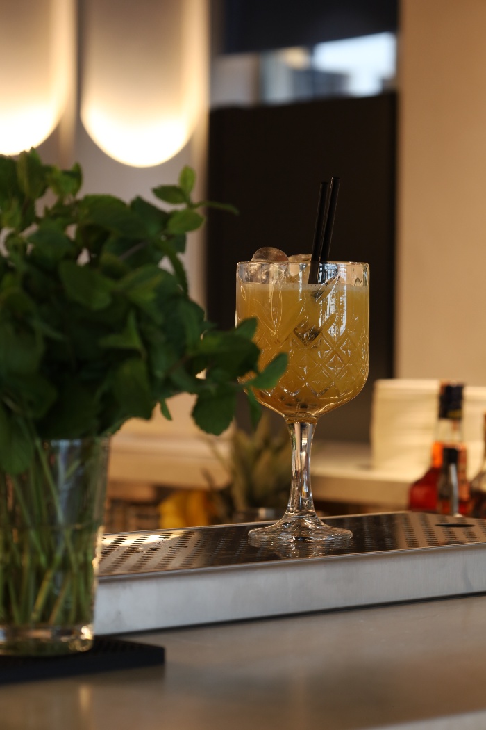 Cocktail on the bar