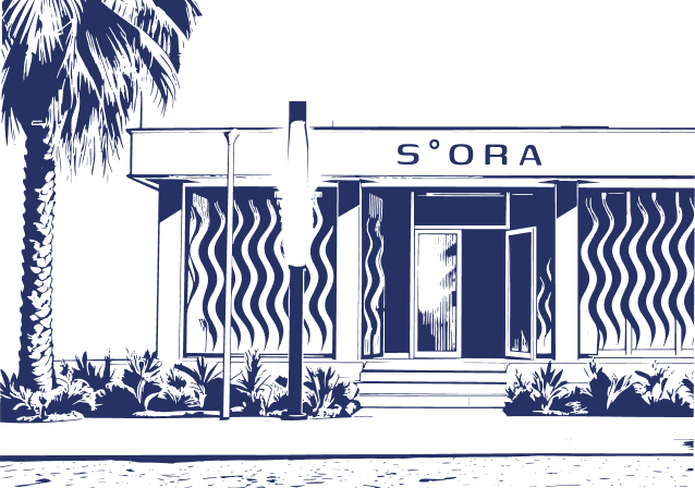 S°ORA shopfront illustration